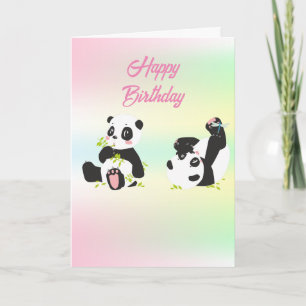 Cute panda card