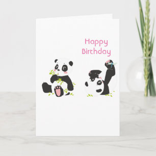 Cute panda card
