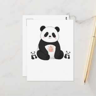 Cute Panda Chef Cooking Kitchen Animal Lover Postcard