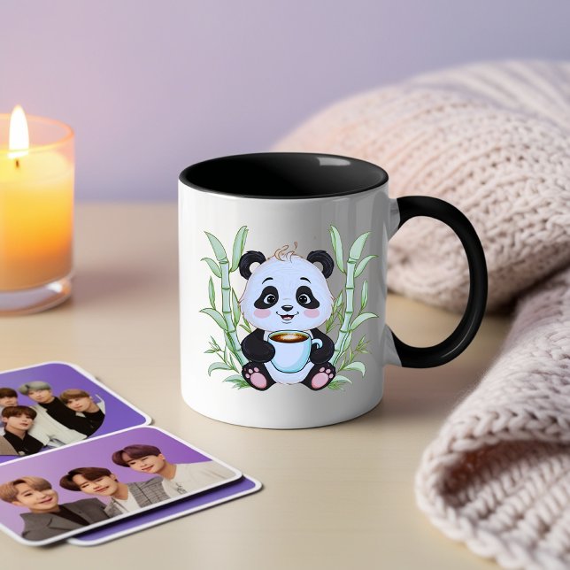 Cute Panda Coffee Mug – Adorable Bamboo Art (Creator Uploaded)