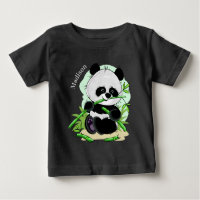 Cute Panda custom name clothing
