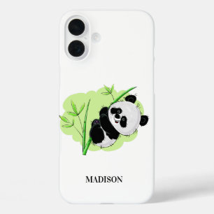 Cute Panda custom name phone cases