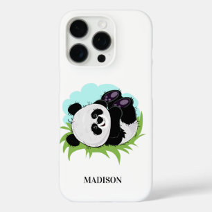 Cute Panda custom name phone cases