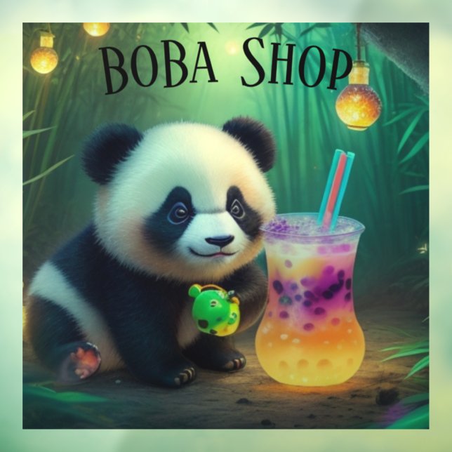  Cute Panda drinking bubble tea, boba tea (Sheet 3)