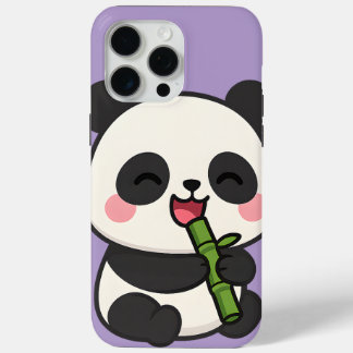 Cute Panda eating bamboo cases phone