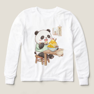 Cute Panda Eating Taiwanese Mango Shaved Ice Foodi