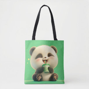 Cute Panda Eco Tote Bag for Gifts