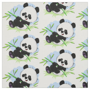 Cute Panda fabric 1/4