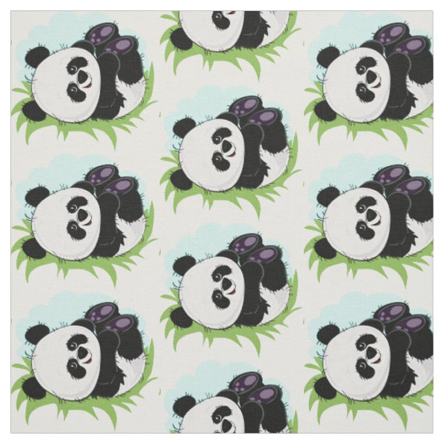 Cute Panda fabric 2/4 (Swatch)