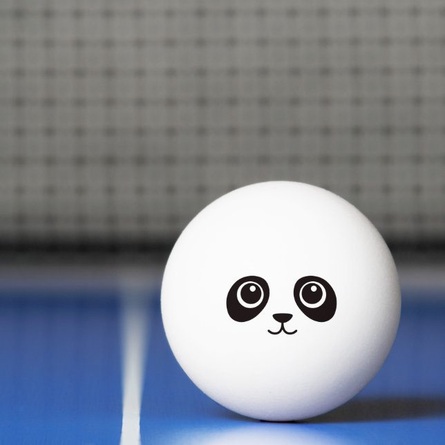Cute panda face ping pong ball (Net)