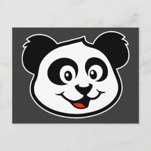 Cute Panda Face Postcard