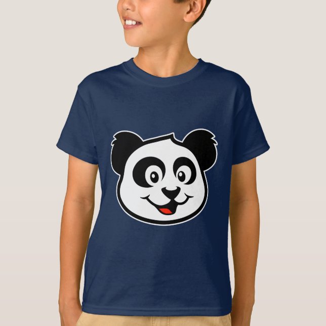 Cute Panda Face T-Shirt (Front)