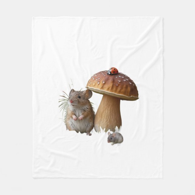 Cute Panda Family Home Decor Throw Blanket (Front)