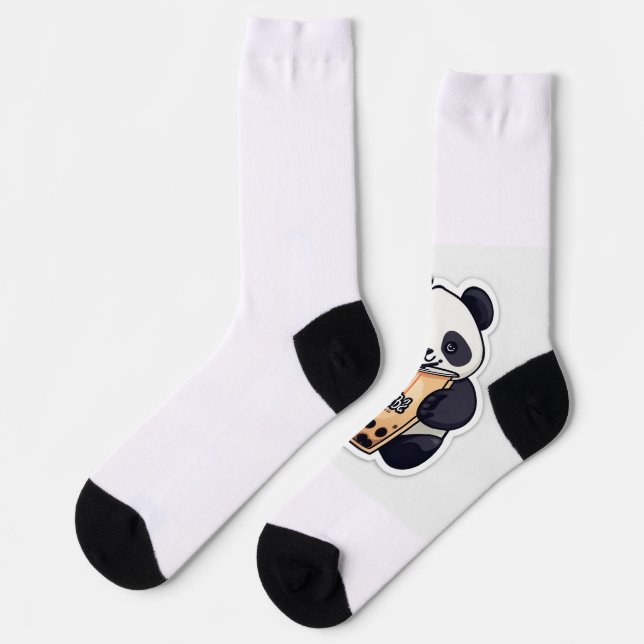 Cute Panda Figure Socks (Left)