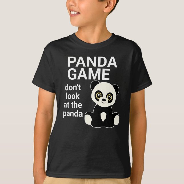 Cute Panda Game Girls Women Kids Funny Kawaii Stuf T-Shirt (Front)