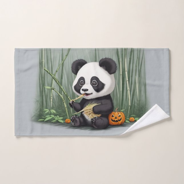 cute panda hand towel (Hand Towel)