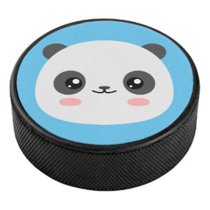 Cute Panda Hockey Puck