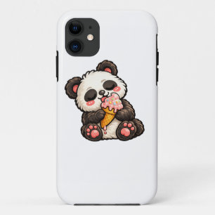 Cute Panda Ice Cream Case-Mate iPhone Case