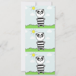 Cute Panda Illustration Announcement