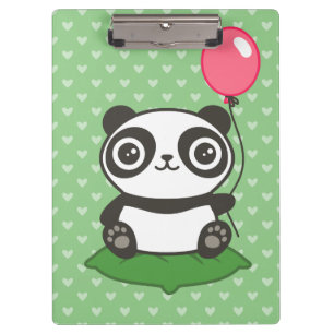 Cute Panda Illustration Clipboard