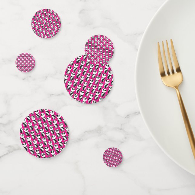 Cute Panda Illustration Confetti (Group)