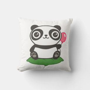 Cute Panda Illustration Cushion