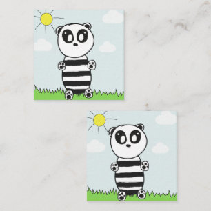 Cute Panda Illustration Enclosure Card