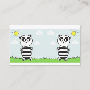 Cute Panda Illustration Enclosure Card
