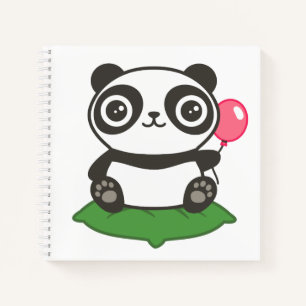 Cute Panda Illustration Notebook