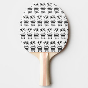 Cute Panda Illustration Ping Pong Paddle
