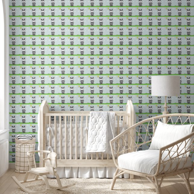Cute Panda Illustration Wallpaper (Kids)