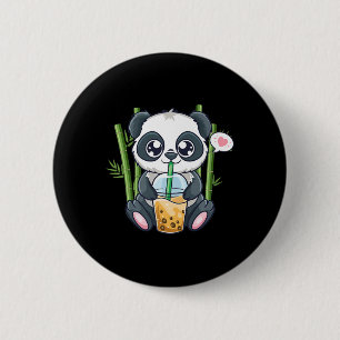Cute Panda Kawaii Anime Otaku Japanese Bubble Boba 6 Cm Round Badge