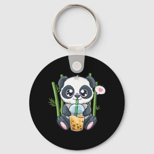 Cute Panda Kawaii Anime Otaku Japanese Bubble Boba Key Ring
