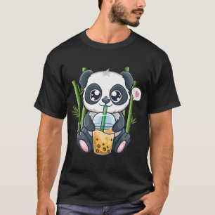 Cute Panda Kawaii Anime Otaku Japanese Bubble Boba T-Shirt