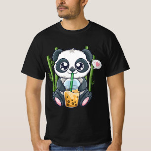 Cute Panda Kawaii Anime Otaku Japanese Bubble Boba T-Shirt