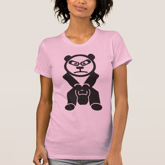 Cute Panda - Kettle Bell Swing -Bamboo Strong T-Shirt (Front)