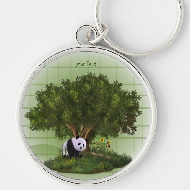 cute Panda Key Ring (Front)