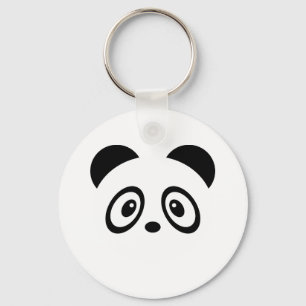 Cute panda key ring