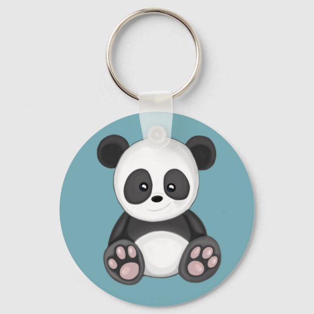 Cute Panda Key Ring (Front)