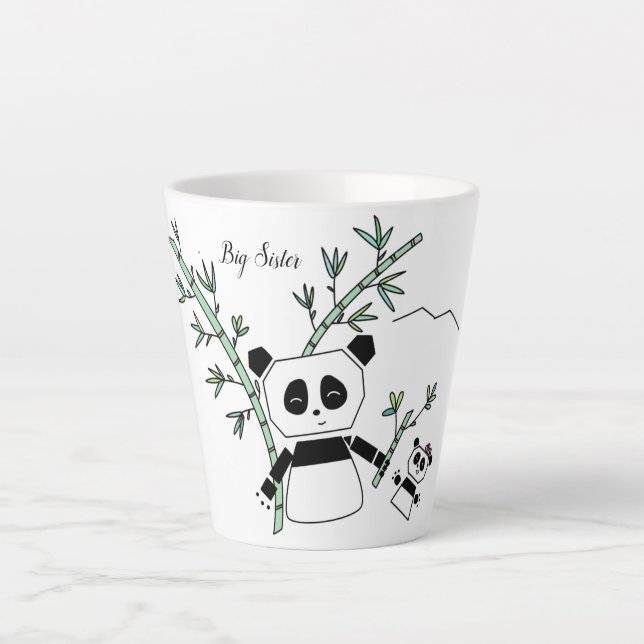 Cute Panda Latte cup (Front)