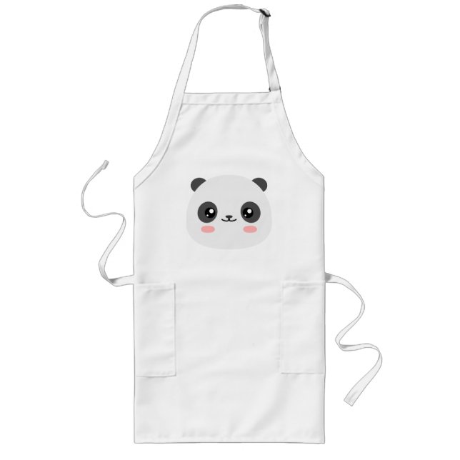 Cute Panda Long Apron (Front)
