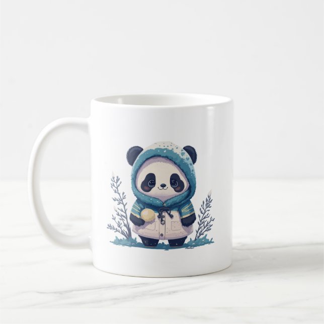 Cute Panda Lovers Gift Coffee Mug (Left)