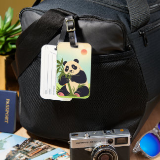 Cute Panda Luggage Tag | Kawaii Bambo