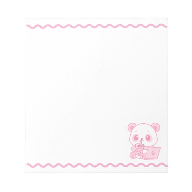 Cute Panda Notepad (Front)