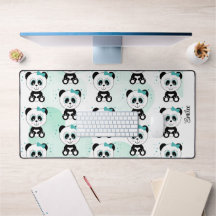 Cute Panda Pattern (Mint Green)