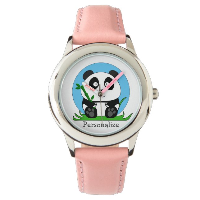 Cute Panda Personalised Watch (Front)