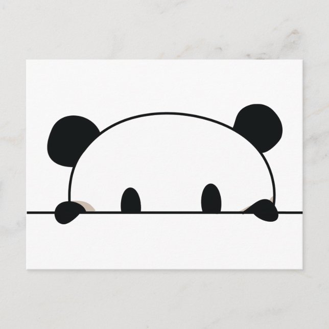Cute panda spy postcard (Front)