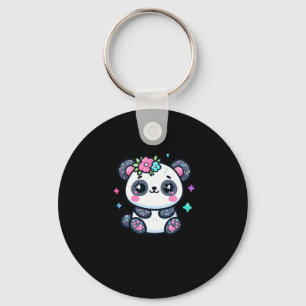 Cute Panda Sticker Key Ring