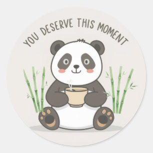 Cute Panda Sticker Motivational Cute Kawaii