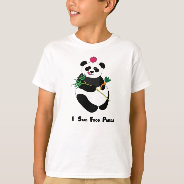 Cute Panda T-Shirt - Food Lover (Front)